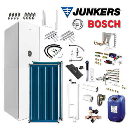 Junkers Bosch GC5300i WM 24/210 SO, GC-P5304, 2xFCC, Abgas Dach schwarz, L/LL in stock