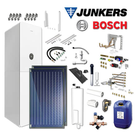 Junkers Bosch GC5300i WM 24/210 SO, GC-P5310, 2xFKC, Abgas Dach schwarz, L/LL in stock