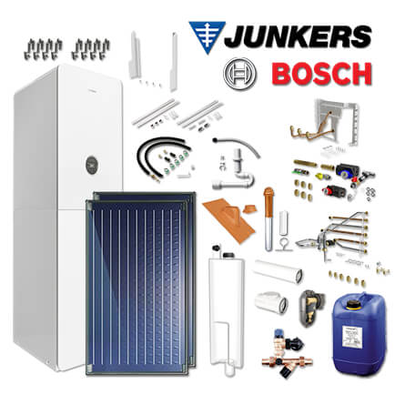 Junkers Bosch GC5300i WM 24/210 SO, GC-P5312, 2xFKC, Abgas Dach rot, L/LL in stock