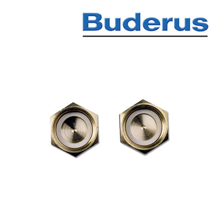 Buderus WW-Kappen 1/2", 2 Verschlusskappen inkl. Dichtungen in stock