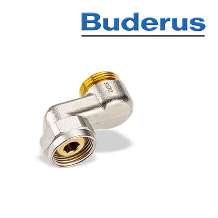 Buderus S-Anschlussverschraubung, Überbrückung eines Nabenabstandes (max. 64 mm) in stock