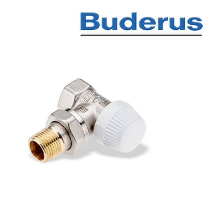 Buderus Thermostatventil Unterteil M30 x 1,5mm, Eckform 1/2" in stock