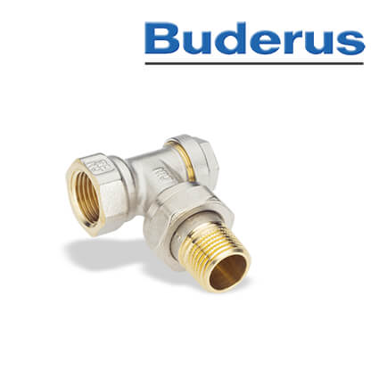 Buderus Rücklaufverschraubung M30 x 1,5mm, Eckform 1/2" in stock
