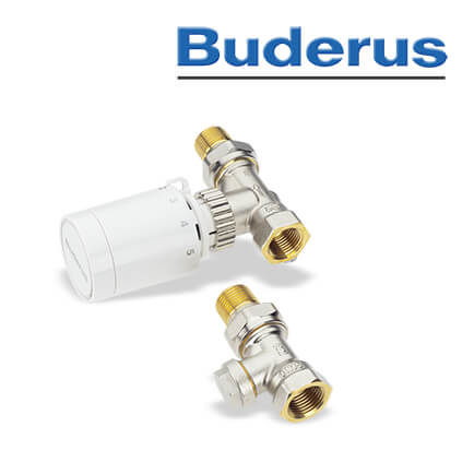 Buderus Paket Thermostatkopf BH1, Durchgangsform, C Profil/Plan in stock