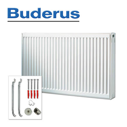 Buderus Heizkörper, Flachheizkörper, Kompakt C-Profil Typ 20 400x1800 mm (H x L) in stock