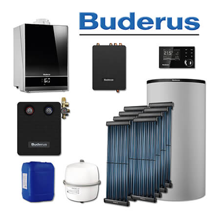 Buderus GB192-19i, SL122, Gas-Brennwerttherme, schwarz, 8 x SKR10 CPC, PNR750 in stock