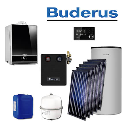 Buderus GB192-25i, SL121, Gas-Brennwerttherme, schwarz, 5 x SKN4.0-s, P750 S in stock