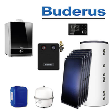 Buderus GB192-25i, SL122, Gas-Brennwerttherme, schwarz, 5 x SKT1.0-s, HS750 in stock