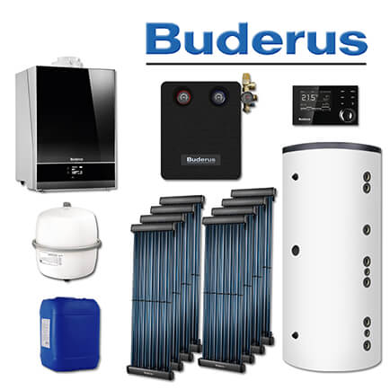 Buderus GB192-25i, SL122, Gas-Brennwerttherme, schwarz, 8 x SKR10 CPC, HS750 in stock