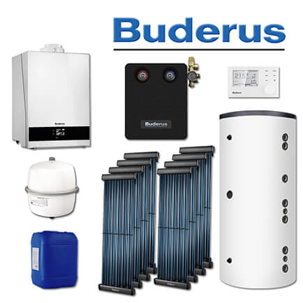 Buderus GB192-25i, SL122, Gas-Brennwerttherme, weiß, 8 x SKR10 CPC, HS750 in stock