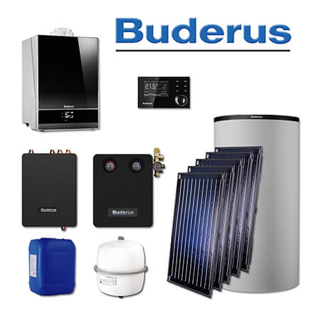 Buderus GB192-25i, SL122, Gas-Brennwerttherme, schwarz, 5 x SKN4.0-s, PNR750 in stock