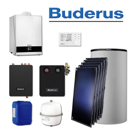 Buderus GB192-25i, SL122, Gas-Brennwerttherme, weiß, 5 x SKT1.0-s, PNR750 in stock