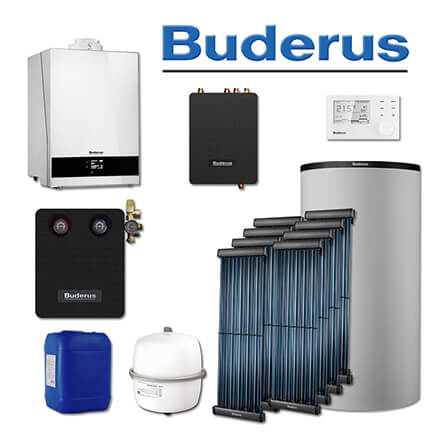 Buderus GB192-25i, SL122, Gas-Brennwerttherme, weiß, 8 x SKR10 CPC, PNR750 in stock