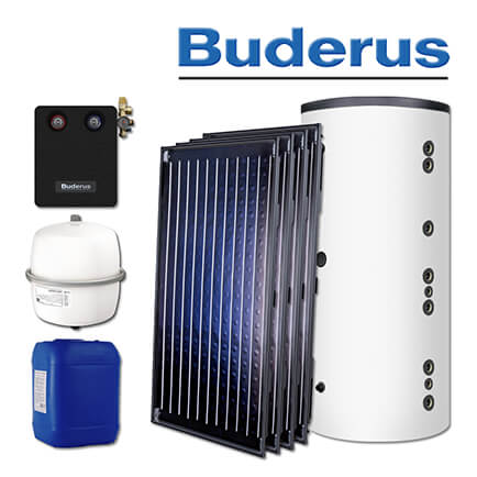 9,2m² Buderus Logaplus Solaranlage S76, SKN4.0-S, HS 750 W, ohne Montageset in stock