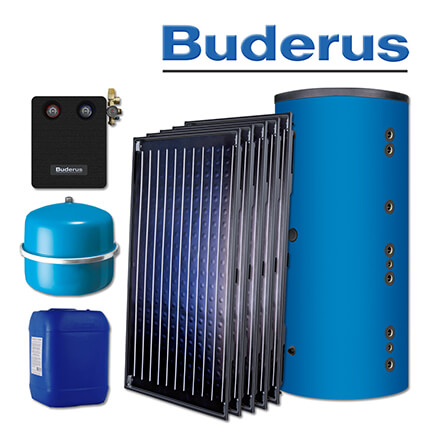11,5m² Buderus Logaplus Solaranlage S76, SKN4.0-S, HS 750, ohne Montageset in stock