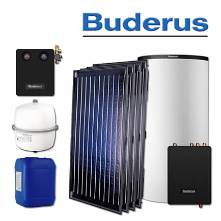 9,2m² Buderus Logaplus Solaranlage S77, SKN4.0-S, PNR750.6 EW, Aufdachmontage in stock