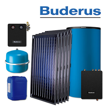 11,5m² Buderus Logaplus Solaranlage S77, SKN4.0-S, PNR750.6 E, Aufdachmontage in stock