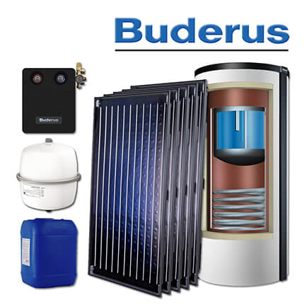 11,5m² Buderus Logaplus Solaranlage S75, SKN4.0-S, P750 S W, Aufdachmontage in stock
