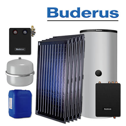 11,5m² Buderus Logaplus Solaranlage S77, SKN4.0-S, PNR750.6 ES, Aufdachmontage in stock