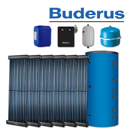 7,3m² Buderus Logaplus Solaranlage S82, SKR, HS 750, Aufdachmontage in stock