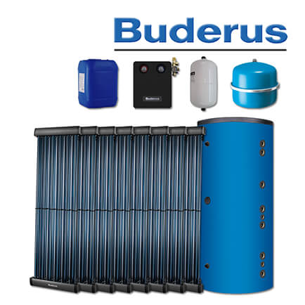 9,7m² Buderus Logaplus Solaranlage S82, SKR, HS 750, Aufdachmontage in stock