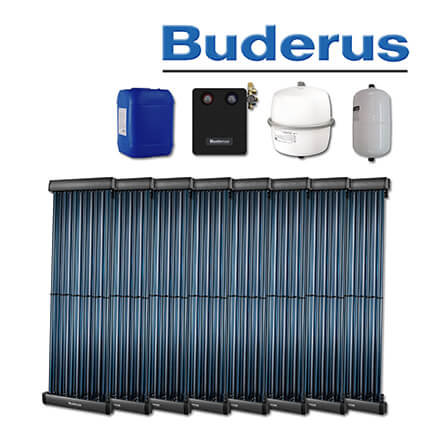 9,7m² Buderus Logaplus Solaranlage S100, SKR, KS0110/2, Aufdachmontage in stock