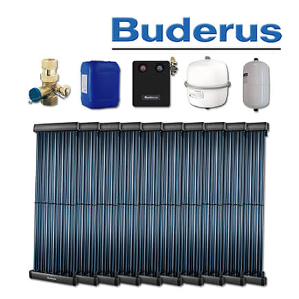 12,2m² Buderus Logaplus Solaranlage S100, SKR, KS0110/2, Aufdachmontage in stock