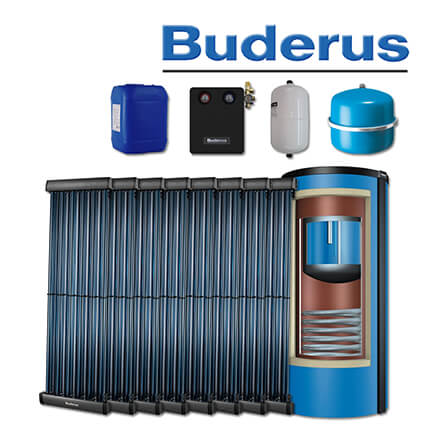 9,7m² Buderus Logaplus Solaranlage S116, SKR, P750 S-C, Aufdachmontage in stock