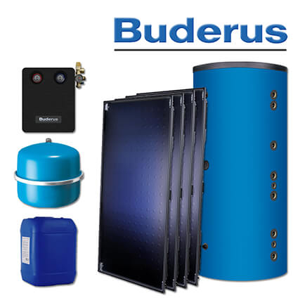 10,2m² Buderus Logaplus Solaranlage S92, SKT1.0-S, HS 750, ohne Montageset in stock
