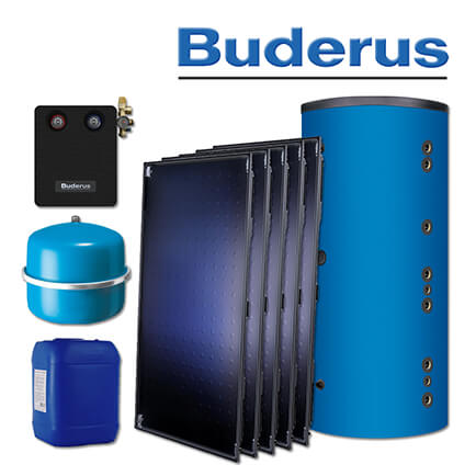 12,7m² Buderus Logaplus Solaranlage S92, SKT1.0-S, HS 750, ohne Montageset in stock