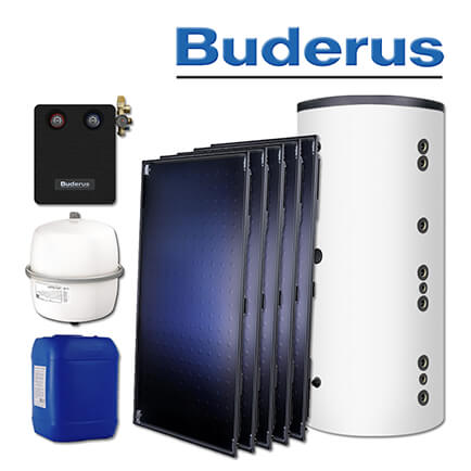 12,7m² Buderus Logaplus Solaranlage S92, SKT1.0-S, HS 750 W, ohne Montageset in stock