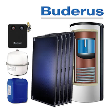 12,7m² Buderus Logaplus Solaranlage S90, SKT1.0-S, P750 S W, ohne Montageset in stock