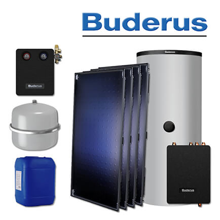 10,2m² Buderus Logaplus Solaranlage S94, SKT1.0-S, PNR750.6 ES-B ohne Montageset in stock