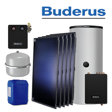 12,7m² Buderus Logaplus Solaranlage S94, SKT1.0-S, PNR750.6 ES-B, Aufdachmontage in stock