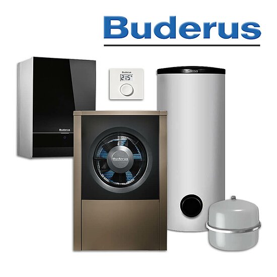 Buderus WLW196i-11 AR E, Luft-/Wasser-Wärmepumpe, SH400 RS-B, RC100 H in stock