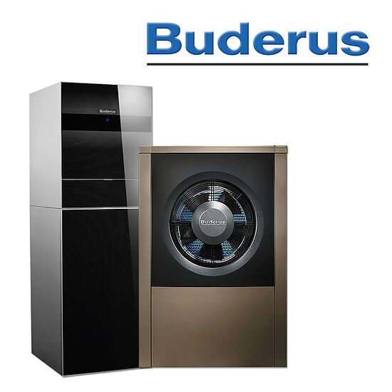 Buderus WLW196i-11 AR T190, Logatherm Luft/Wasser Heizungs-Wärmepumpe, schwarz in stock