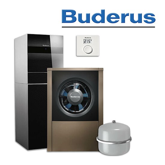 Buderus WLW196i-11 AR T190, Luft/Wasser-Wärmepumpe, Bedieneinheit RC100 H in stock