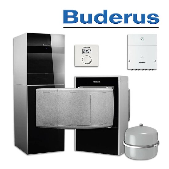 Buderus WLW196i-11 IR TS185, Luft-/Wasser-Wärmepumpe, Bedieneinheit RC100 H in stock