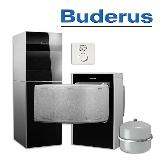 Buderus WLW196i-14 IR E, Luft/Wasser-Wärmepumpe, Bedieneinheit RC100 H in stock