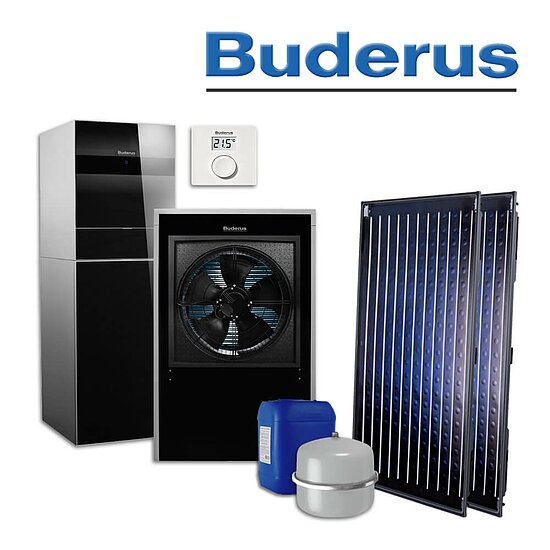 Buderus WLW196i-14 IR TS185, SL520, Luft/Wasser-Wärmepumpe, 2x SKN4.0-s, RC100 H in stock