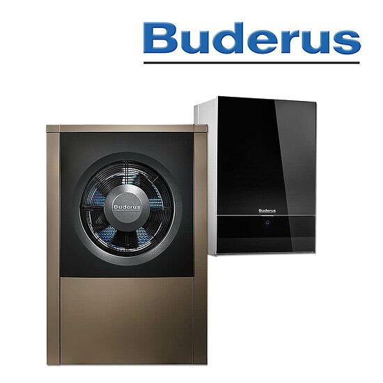 Buderus WLW196i-6 AR B, Logatherm Luft/Wasser Heizungs-Wärmepumpe, schwarz in stock