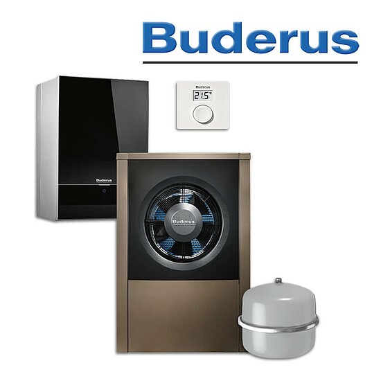 Buderus WLW196i-6 AR B, Luft/Wasser-Wärmepumpe, Bedieneinheit RC100 H in stock