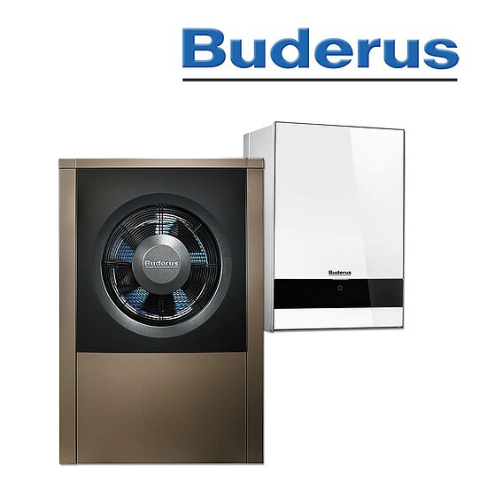 Buderus WLW196i-8 AR B, Logatherm Luft/Wasser Heizungs-Wärmepumpe, weiß in stock
