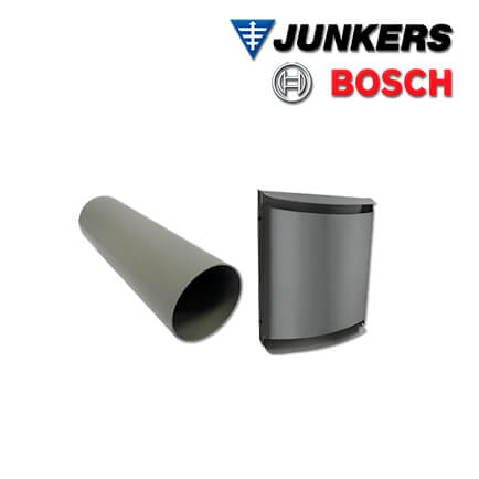 Junkers Bosch Rohbauset LRE160B für Vent 2000 D, Metall-Außenhaube, anthrazit in stock