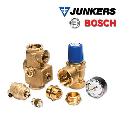 Junkers Bosch manueller Entlüfter 2,5 bar für Erdwärmepumpen in stock
