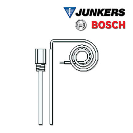 Junkers Bosch Temperaturfühler mit Tauchhülse PT1000, 170 mm Länge in stock