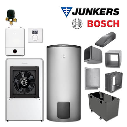 Junkers Bosch CS747 mit Luft/Wasser-Wärmepumpe CS7000iAW 13 IRE, WH 370 LP1 B in stock