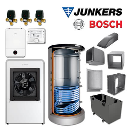 Junkers Bosch CS761 mit Luft/Wasser-Wärmepumpe CS7000iAW 13 IRE, BHS 1000, FF27 in stock