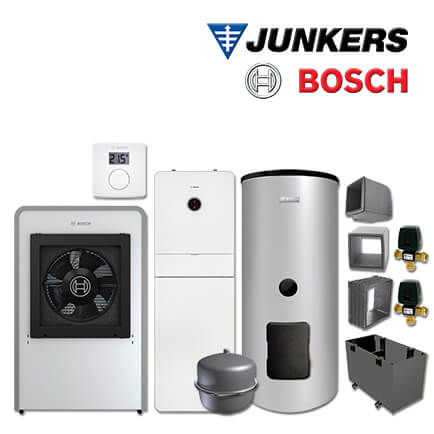 Junkers Bosch CS750 mit Luft/Wasser-Wärmepumpe CS7000iAW 9 IRMB, WH 290 LP1 B in stock