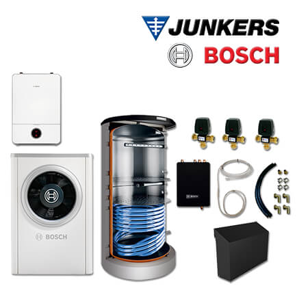 Junkers Bosch CS720 mit Luft/Wasser-Wärmepumpe CS7001iAW 17 ORE, BHS 1000, FF20 in stock
